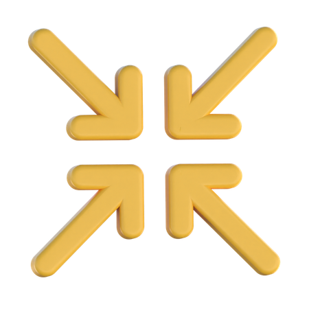 Comprimir flechas  3D Icon