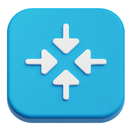 Comprimir flechas  3D Icon