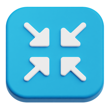 Comprimir setas  3D Icon