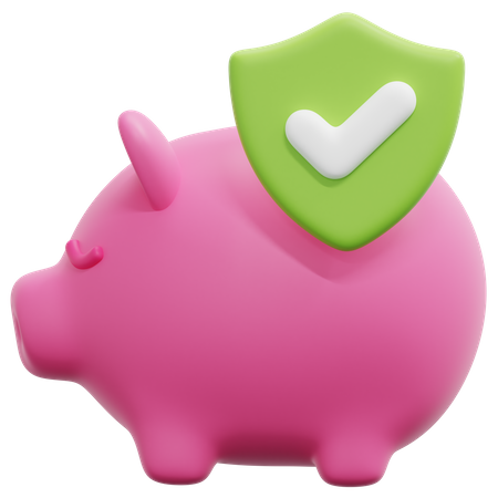 Comprobar ahorros alcancía  3D Icon