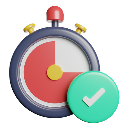 Comprobar el temporizador  3D Icon