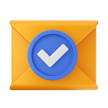 Comprobar mensaje de correo  3D Icon