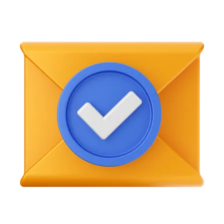 Comprobar mensaje de correo  3D Icon