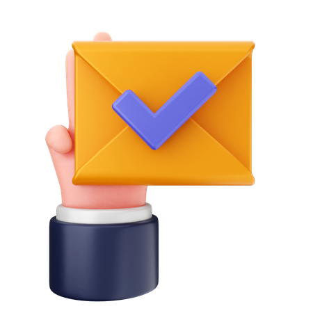 Comprobar mensaje de correo  3D Icon