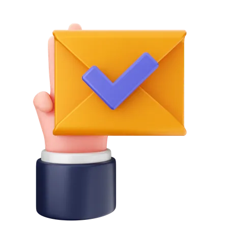 Comprobar mensaje de correo  3D Icon