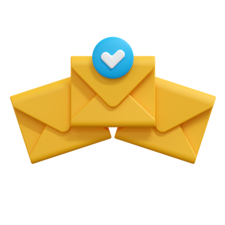 Comprobar mensaje de correo  3D Icon