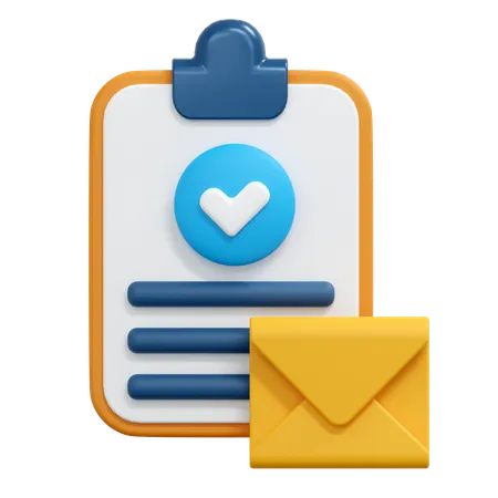 Comprobar mensaje de correo  3D Icon