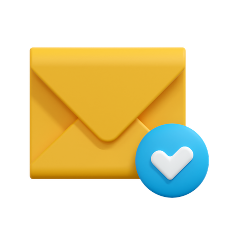 Comprobar mensaje de correo  3D Icon