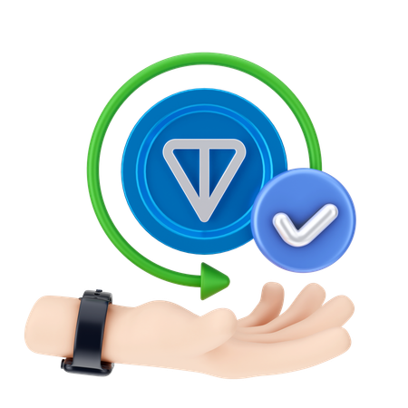 Comprobar moneda de tonelada  3D Icon