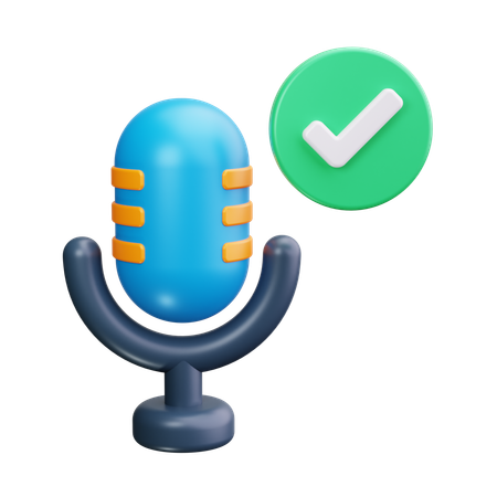 Comprobar podcast  3D Icon