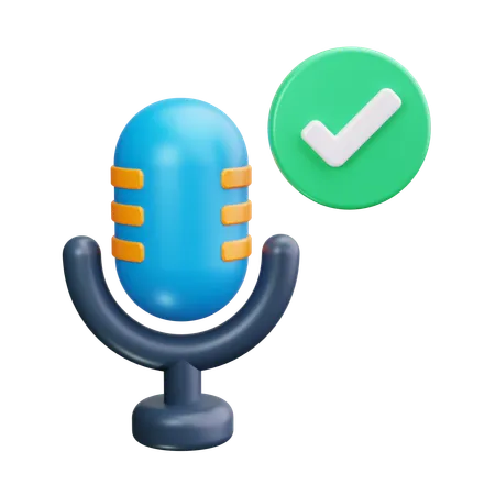 Comprobar podcast  3D Icon