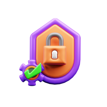 Comprobar seguridad  3D Icon