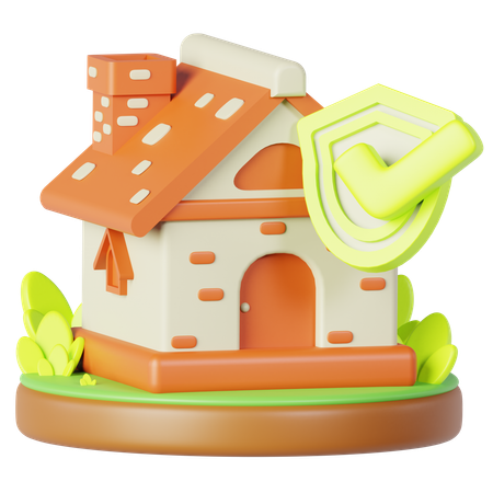 Comprobar la seguridad del hogar  3D Icon