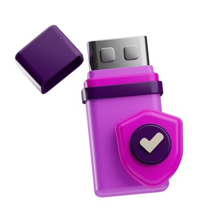 Comprobar usb  3D Icon