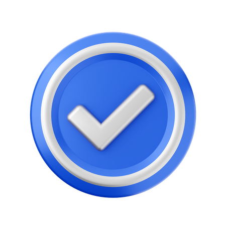 Comprobar verificar  3D Icon