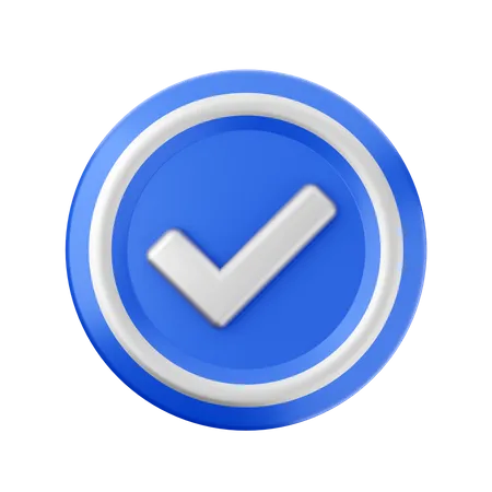 Comprobar verificar  3D Icon