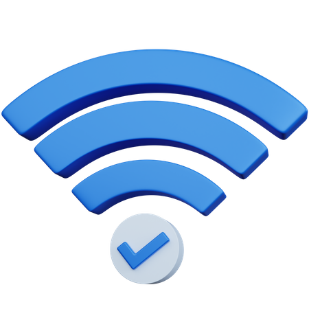 Comprobar wifi  3D Icon