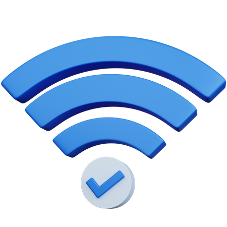 Comprobar wifi  3D Icon