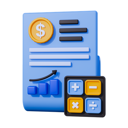 Comptabilité  3D Icon
