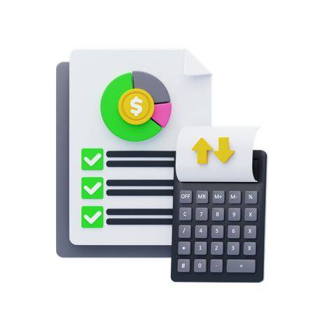 Comptabilité analytique  3D Icon