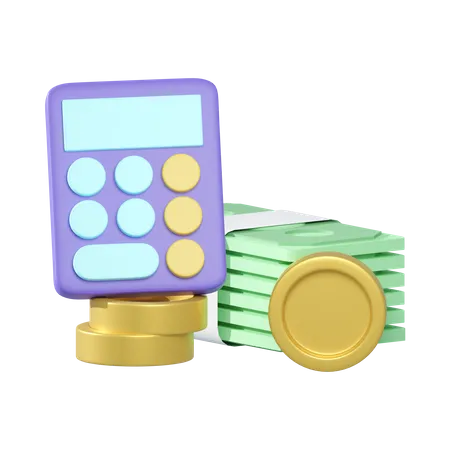 Comptabilité financière  3D Illustration