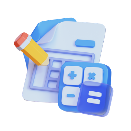 Comptable  3D Icon