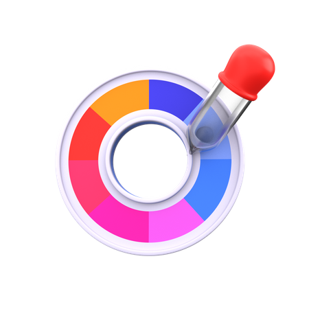 Compte-gouttes de couleur  3D Icon