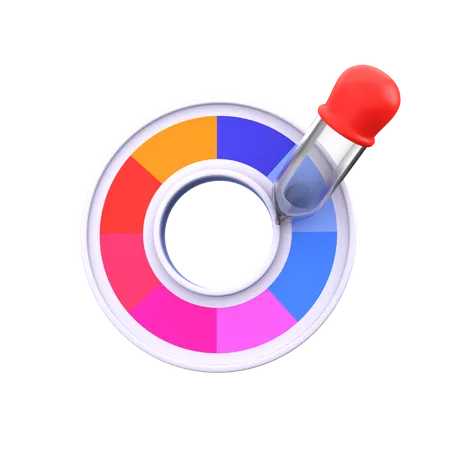 Compte-gouttes de couleur  3D Icon