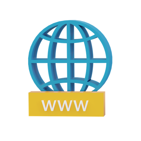 Compte de site Web  3D Icon