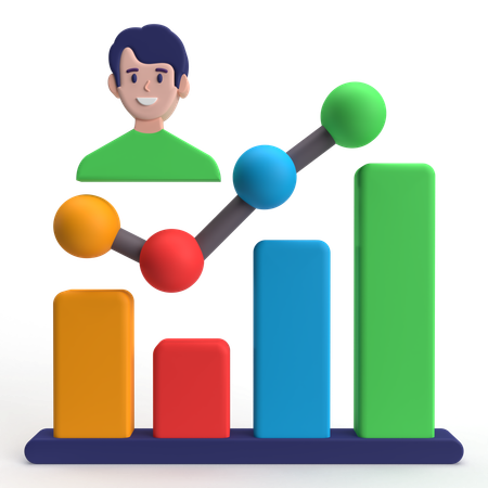 Statistiques du compte  3D Icon