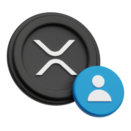 Compte xrp  3D Icon