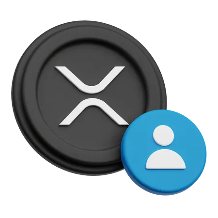 Compte xrp  3D Icon