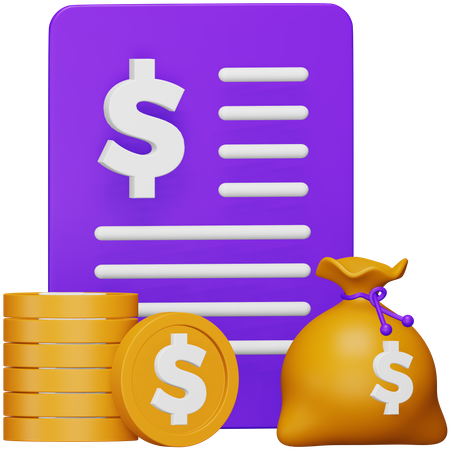 Comptes débiteurs  3D Icon