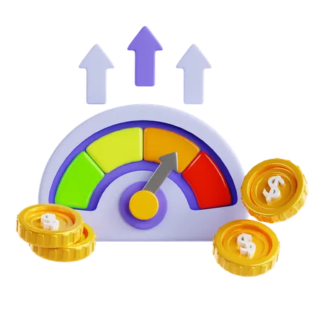 Compteur de vitesse  3D Icon