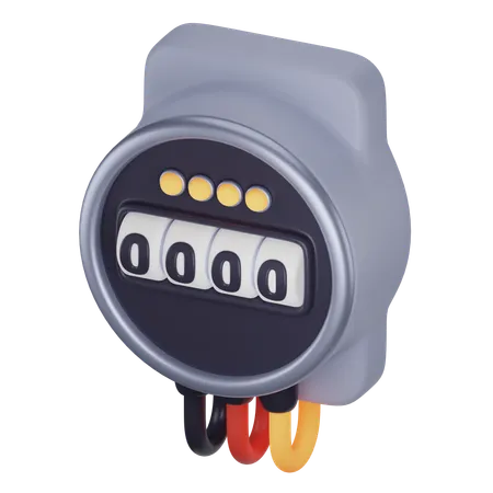 Compteur d'énergie  3D Icon