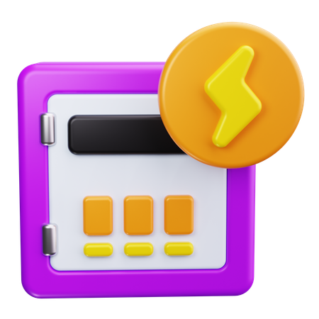 Compteur électrique  3D Icon