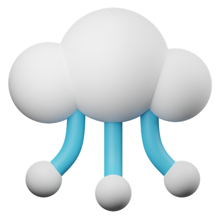 Computação em nuvem  3D Illustration