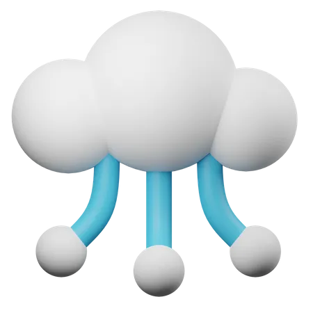 Computação em nuvem  3D Illustration