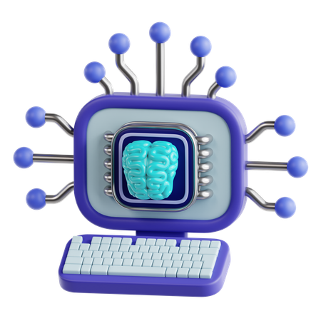 Computación cognitiva  3D Icon