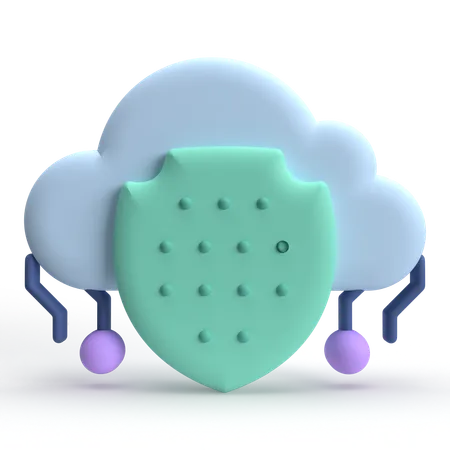 Computación en la nube  3D Icon