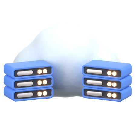 Computación en la nube  3D Icon