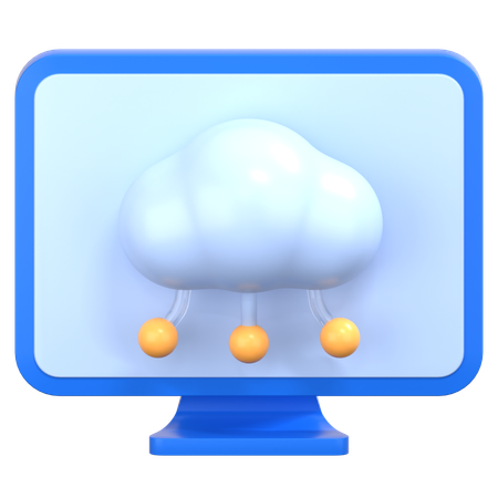 Computación en la nube  3D Icon