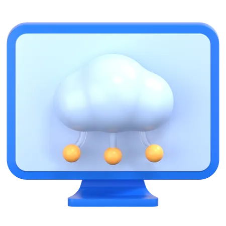 Computación en la nube  3D Icon