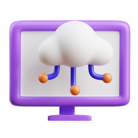 Computación en la nube  3D Icon