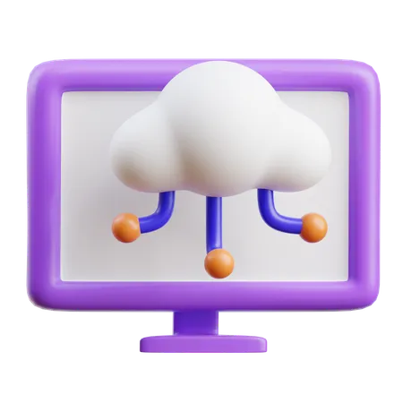 Computación en la nube  3D Icon