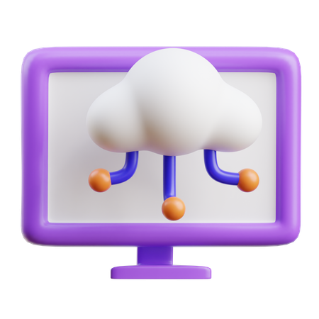 Computación en la nube  3D Icon