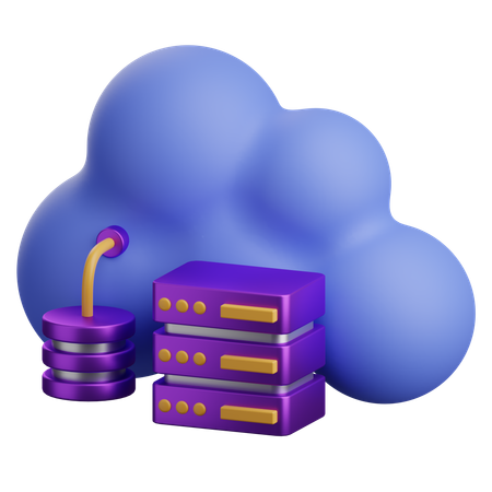 Computación en la nube  3D Icon