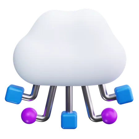 Computación en la nube  3D Icon