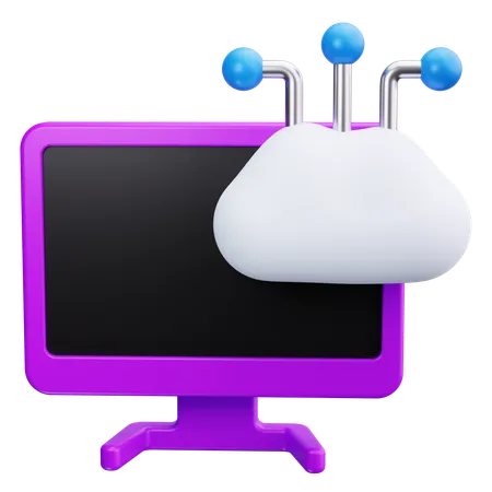 Computación en la nube  3D Icon