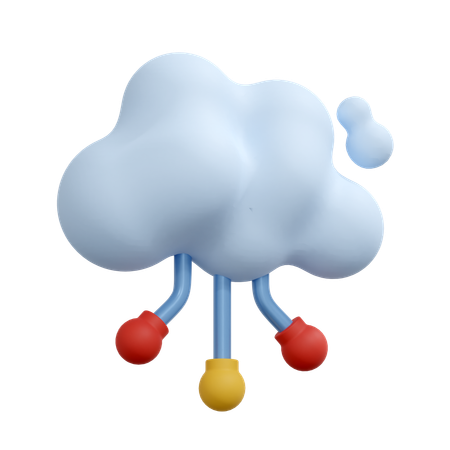 Computación en la nube  3D Icon